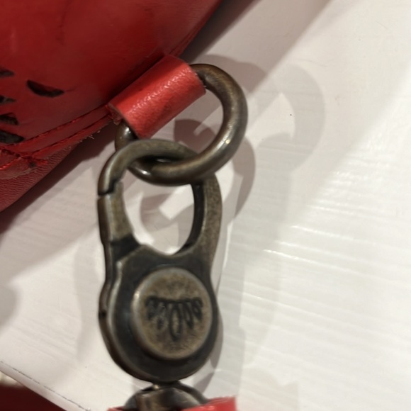 Giorgio Del Re Cognac Italian Leather Foldover Flap Crossbody Shoulder Bag Purse - Picture 10 of 11